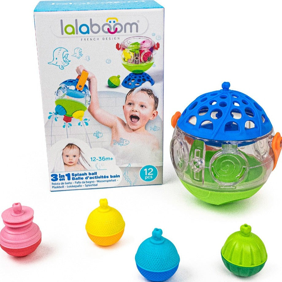 Lalaboom badspeelgoed splashball en kralen 12 stuks