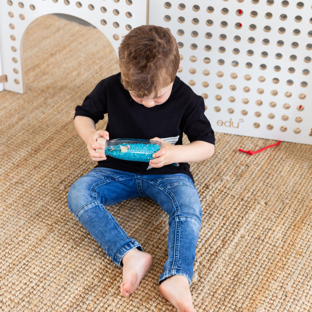 Petit Boum sensorische fles Spy Sea