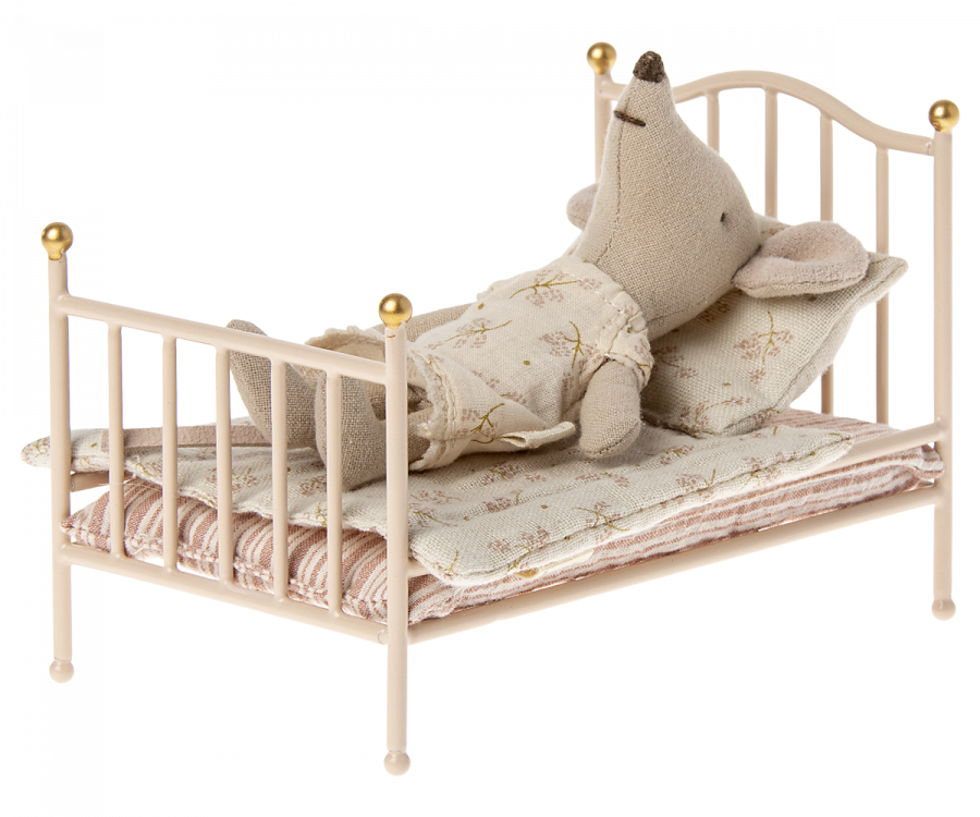 Maileg muis vintage bed roze