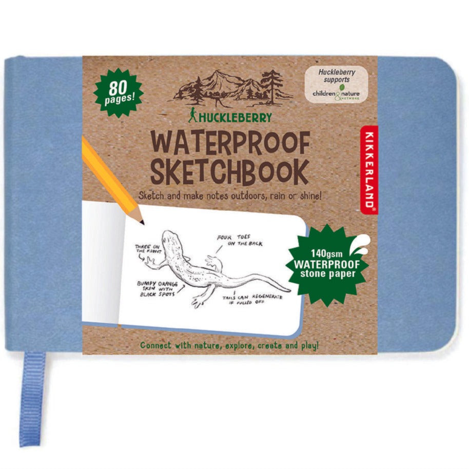 Kikkerland Huckleberry waterproof sketchbook