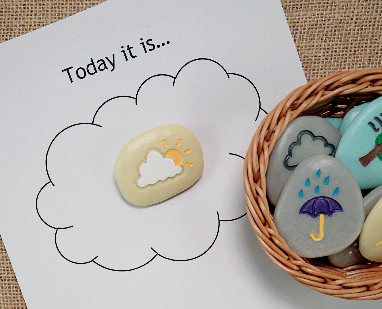 Yellow door - weer stenen